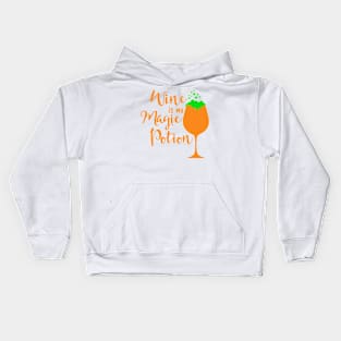 Wine Is My Magic Potion funny Halloween drinking party Shirt Kids Hoodie